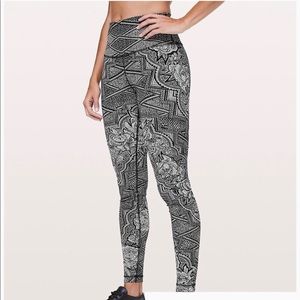Lululemon Wunder Under Hi-Rise Inked Ice Gray